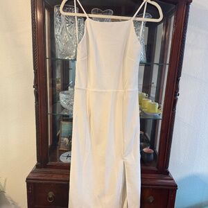 Lulus white Midi dress
